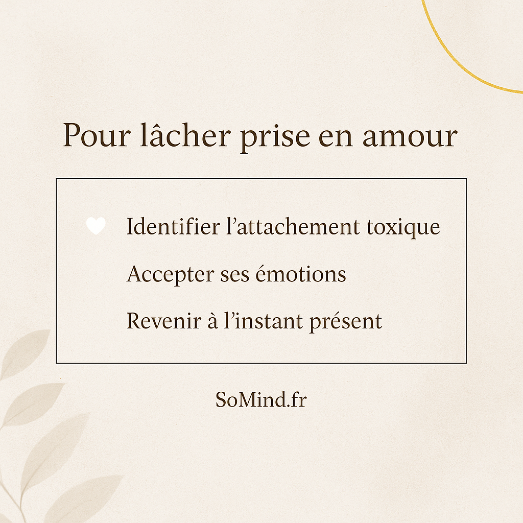 3 clés pour lâcher prise en amour – Visuel liste douce