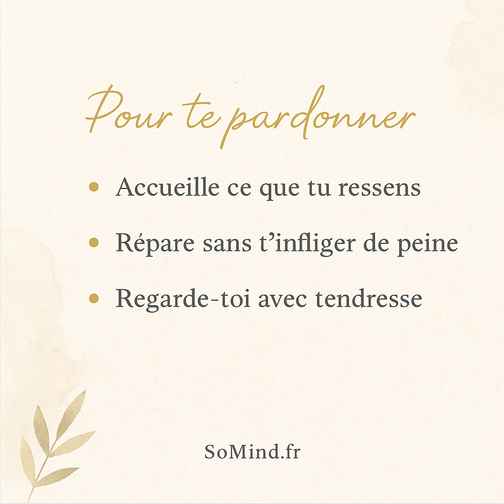 3 clés douces pour se pardonner et avancer en paix