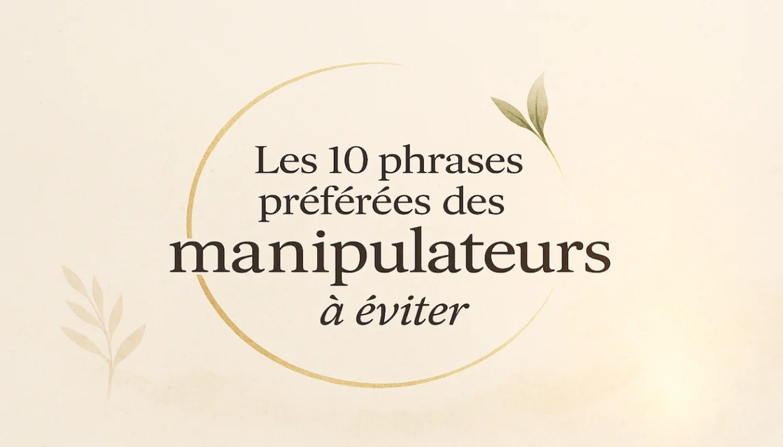 Les 10 phrases toxiques des manipulateurs à connaître absolument