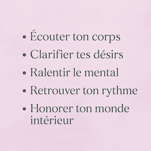 5 clés douces pour revenir à ton essentiel