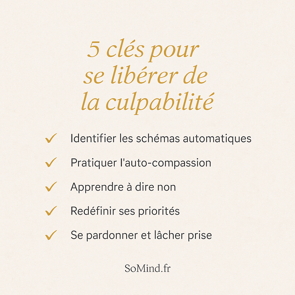 5 clés pour se libérer de la culpabilité – Infographie
