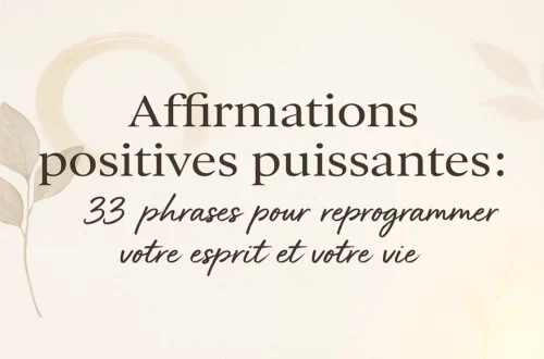 Affirmations positives puissantes – visuel d’introduction doux et inspirant