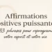 Affirmations positives puissantes – visuel d’introduction doux et inspirant