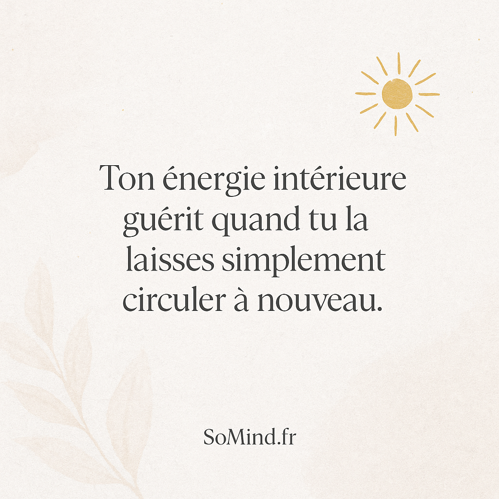 Citation chakra : l’énergie intérieure circule à nouveau
