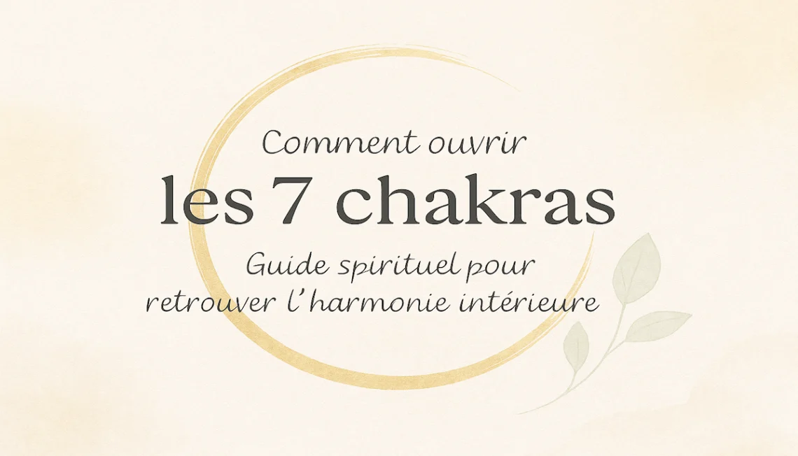 Comment ouvrir les 7 chakras avec douceur et harmonie