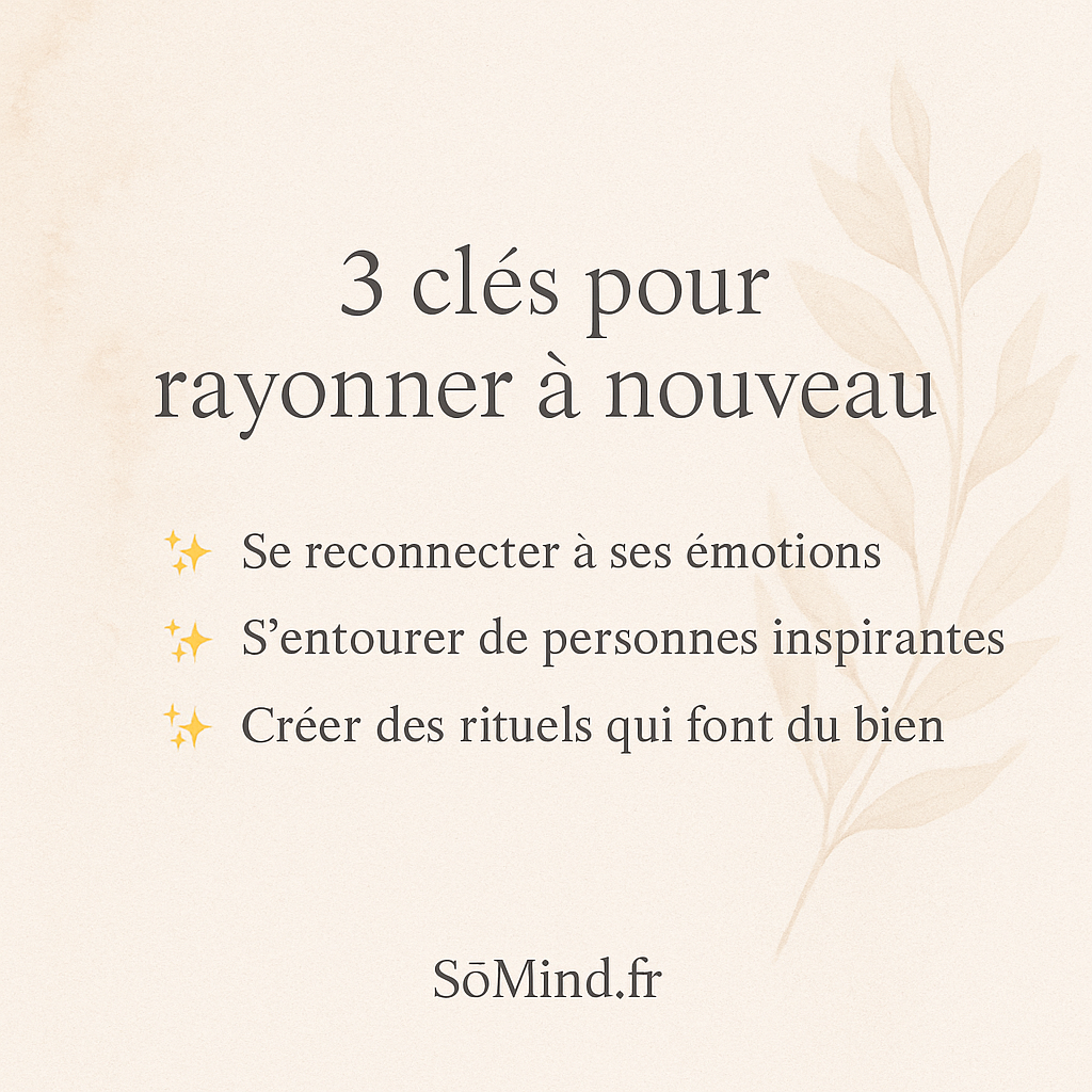 3 actions douces pour retrouver la joie de vivre