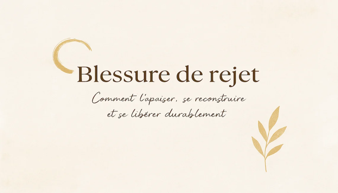 Blessure de rejet : visuel inspirant pour apaiser et se reconstruire