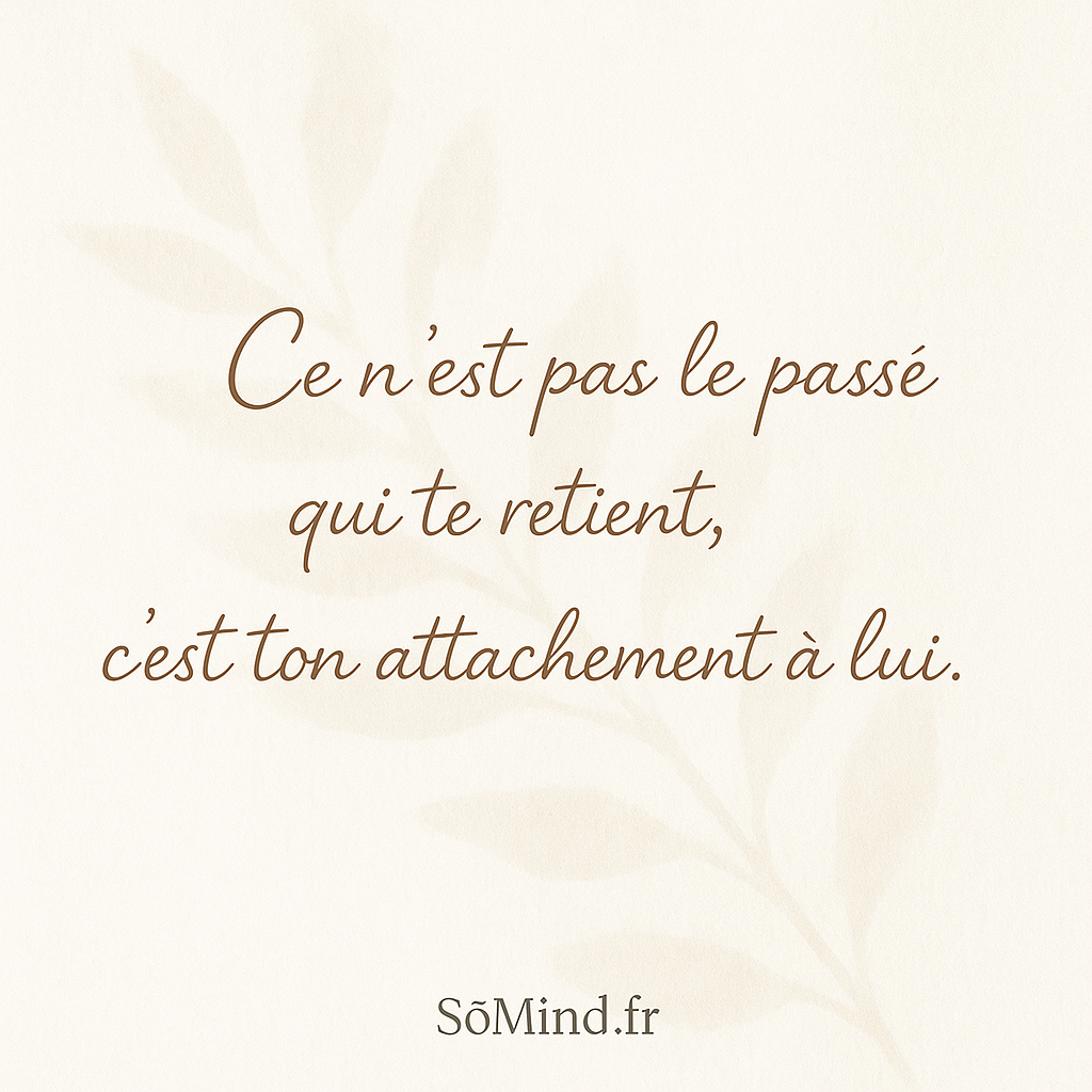 Citation inspirante : se libérer de l’attachement au passé