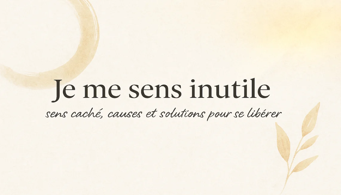 Je me sens inutile : comprendre et transformer ce sentiment