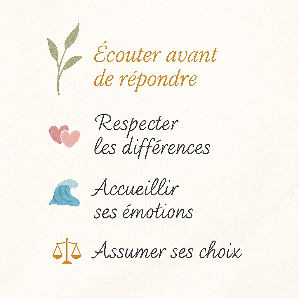 Liste douce des valeurs de la maturité intérieure