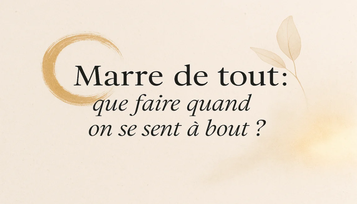 Marre de tout – illustration douce et minimaliste