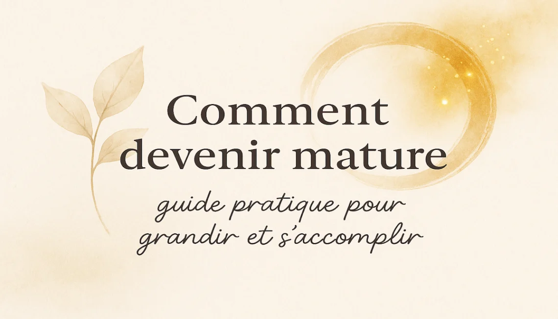 Comment devenir mature – guide pratique