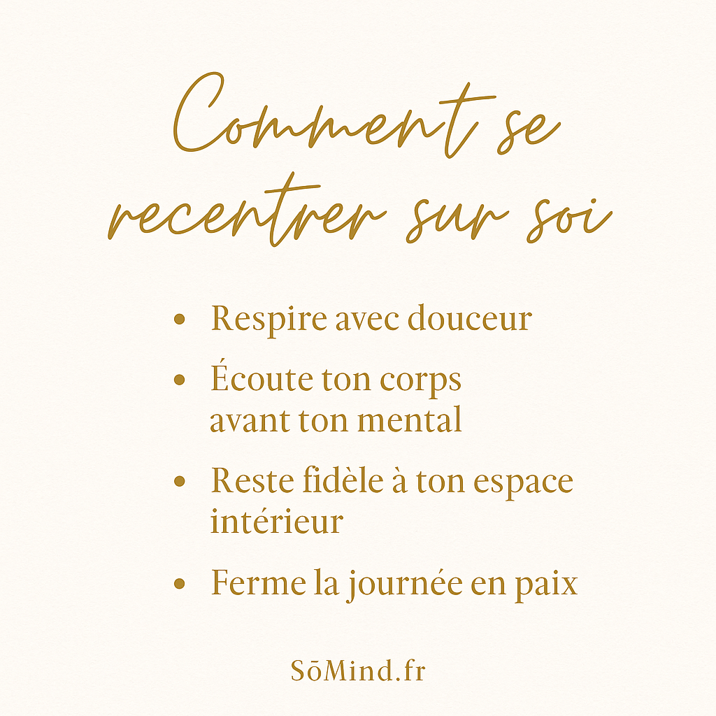 Comment se recentrer sur soi – 4 clés pour retrouver ton axe intérieur