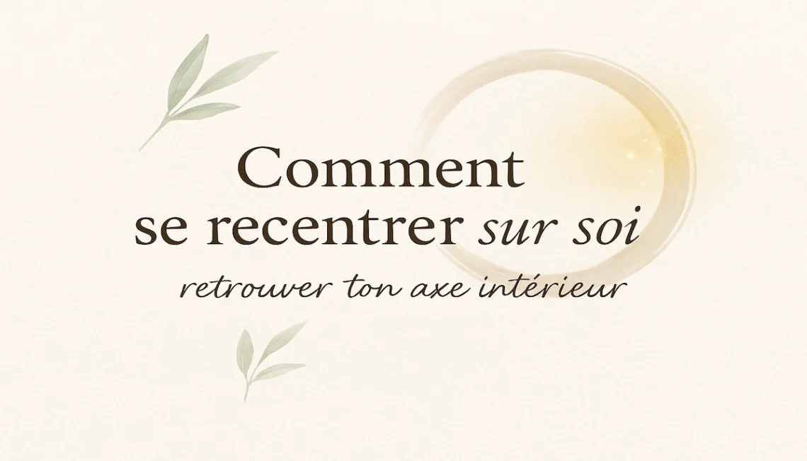comment se recentrer sur soi : visuel apaisant de renaissance intérieure