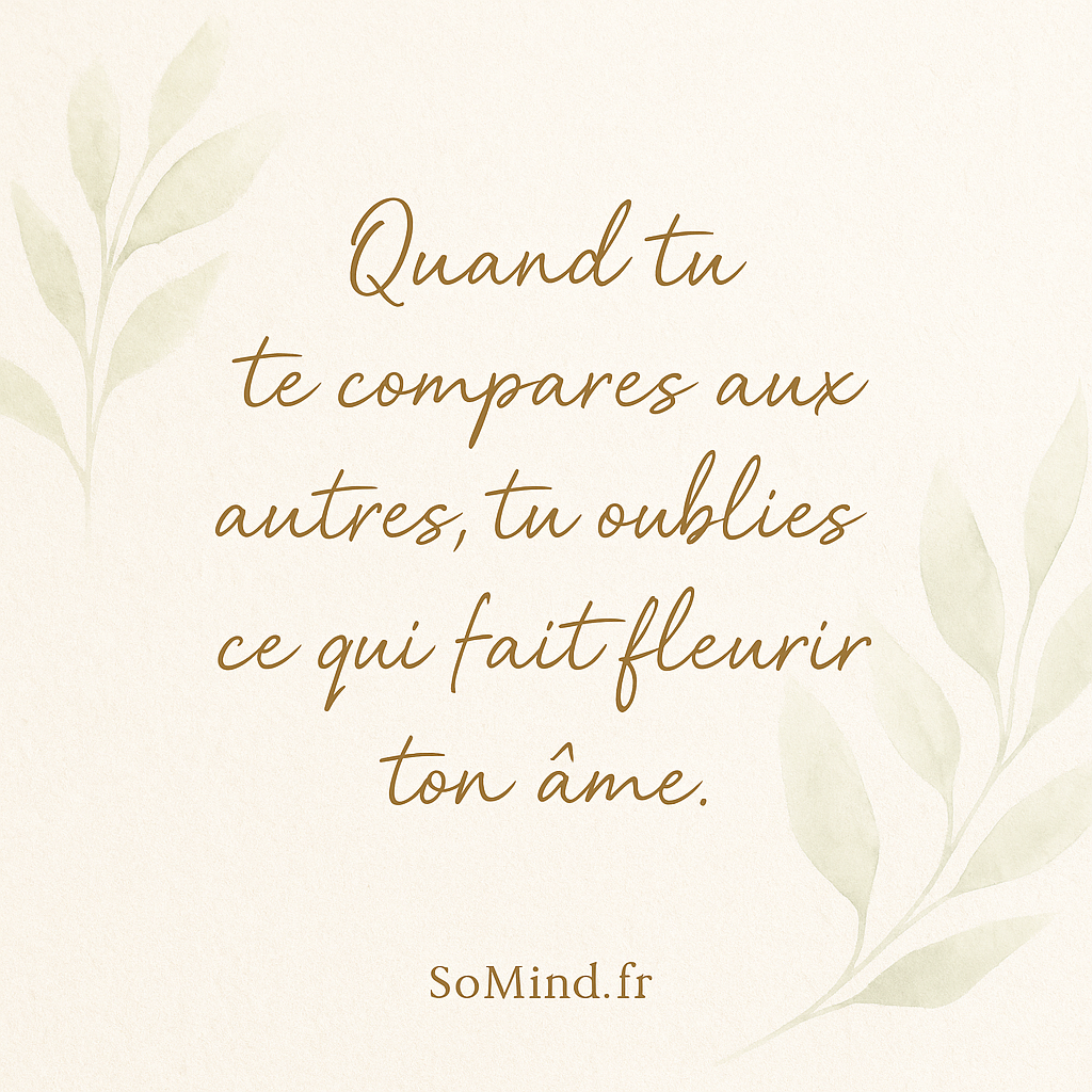 Tu n’as rien à prouver, seulement à être toi