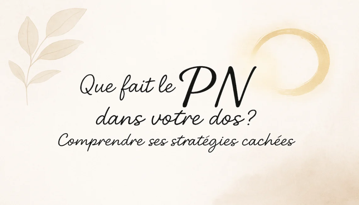 llustration douce – Que fait le PN dans votre dos ?
