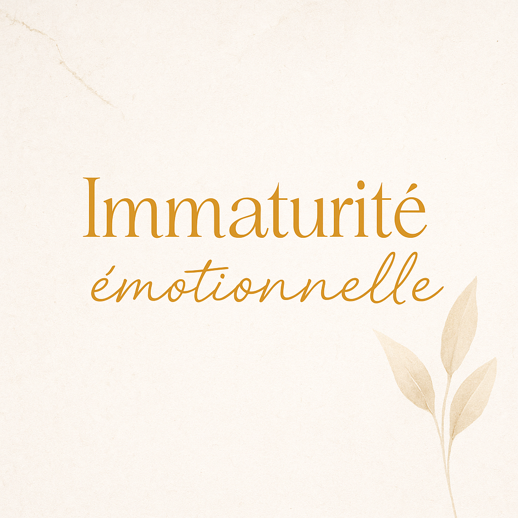 Immaturité émotionnelle : apprendre à aimer sans se perdre