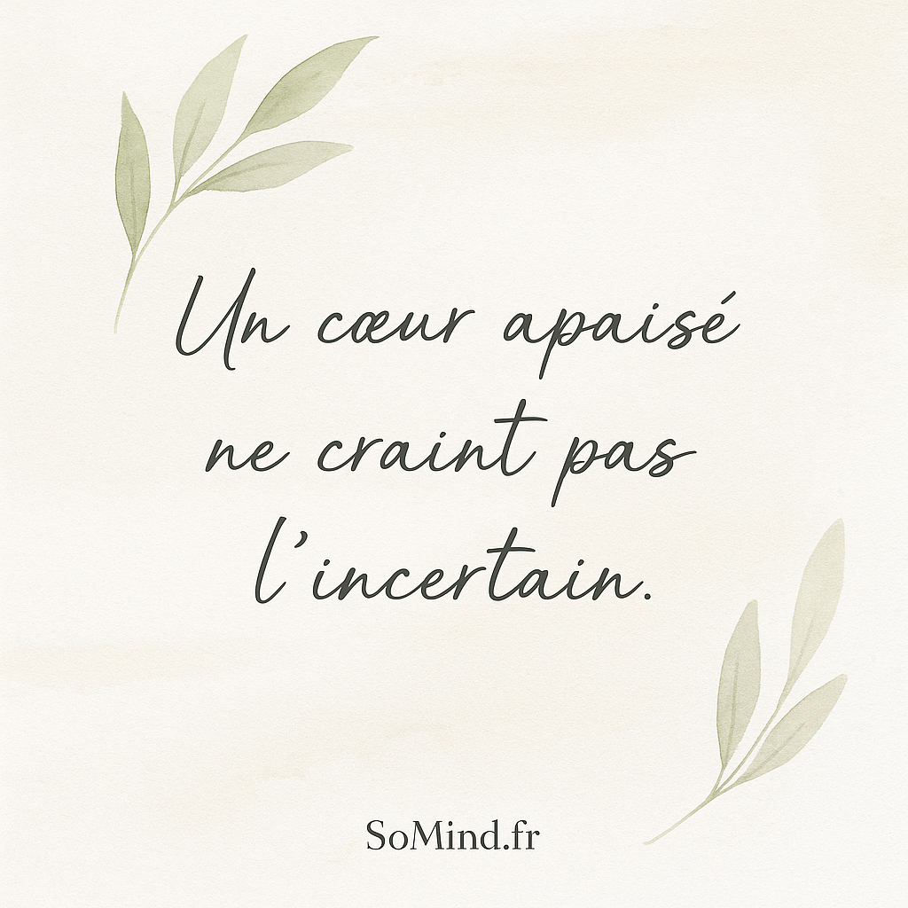 Citation – Quand tu cesses de tout contrôler