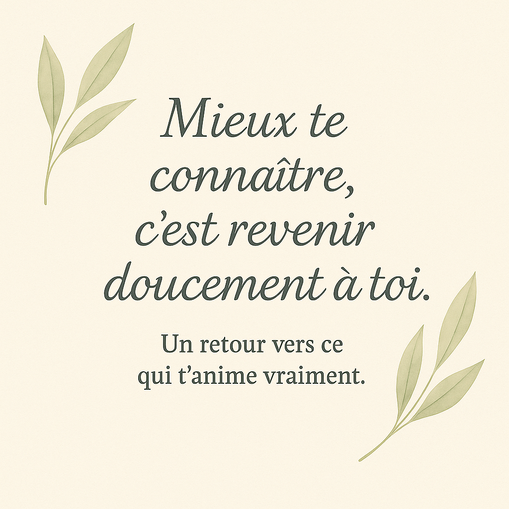 Faire de la place pour ce qui te ressemble vraiment